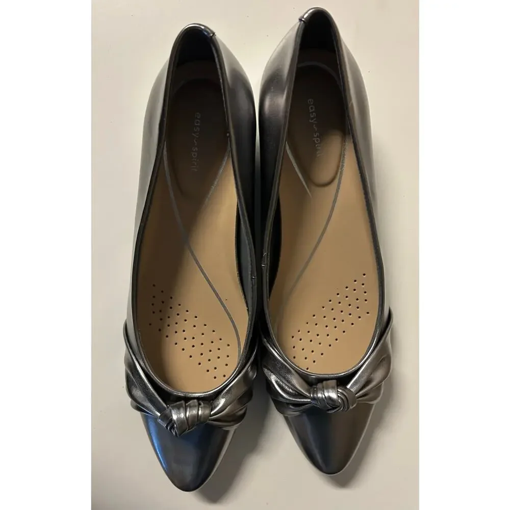 Easy Spirit Women's Cristen Silver Pump Heel Size‎ 8 New without Box